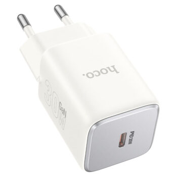Hoco N43 Vista Φορτιστής GaN USB-C 30W Power Delivery Λευκός