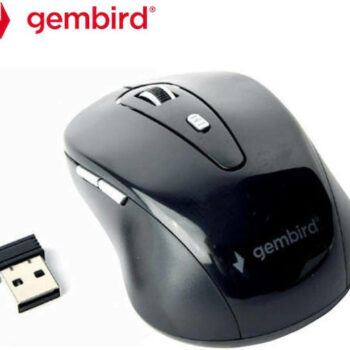 Gembird MUSW-6B-01 Ασύρματο Ποντίκι 1600 DPI Μαύρο