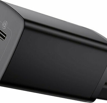 Baseus CCGAN2L-B01 Φορτιστής GaN 65W USB-C και USB-A Μαύρος