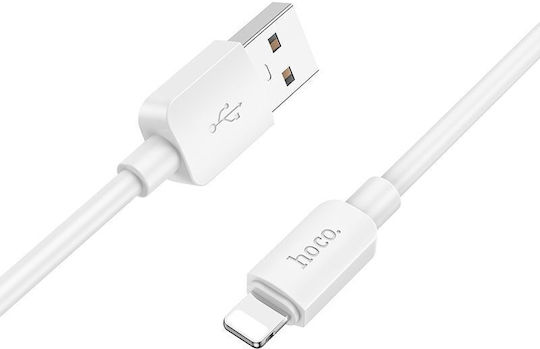 Hoco Καλώδιο USB-A σε Lightning Λευκό 1m
