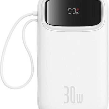 Baseus QPow 2 Power Bank 20000mAh 30W Λευκό