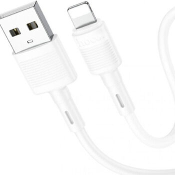 Hoco X83 Victory Καλώδιο USB-A σε Lightning Λευκό 1m
